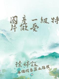 国产一级特黄大片做受