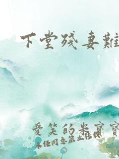 下堂残妻难再娶