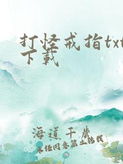 打怪戒指txt下载