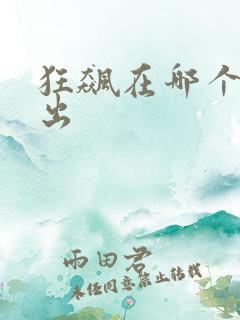 狂飙在哪个台播出