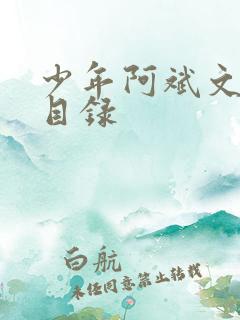 少年阿斌文说读目录