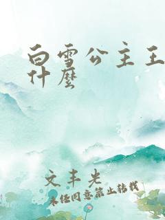 白雪公主王子叫什么