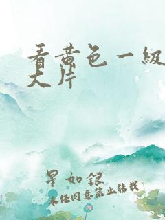 看黄色一级特黄大片
