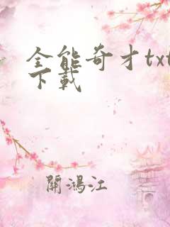 全能奇才txt下载