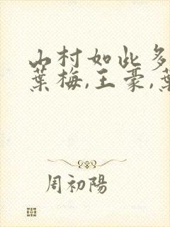 山村如此多娇(叶梅,王豪,叶梅)