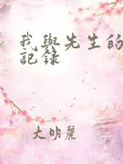 我与先生的恋爱记录