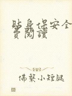 贴身保安全文免费阅读