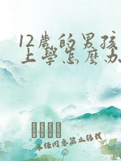 12岁的男孩不上学怎么办