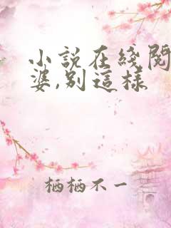 小说在线阅读老婆,别这样
