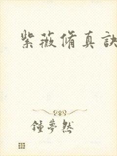 紫薇修真诀