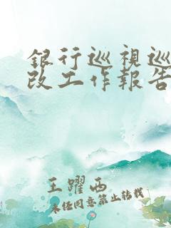 银行巡视巡察整改工作报告