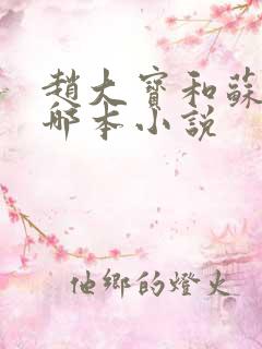 赵大宝和苏媚是哪本小说