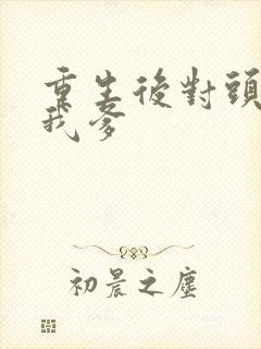 重生后对头成了我爹