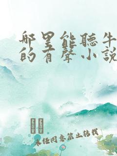 哪里能听牛大宝的有声小说?