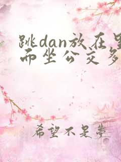 跳dan放在里面坐公交多人