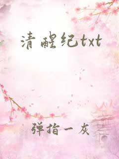 清醒纪txt