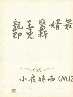龙王医婿最新章节更新