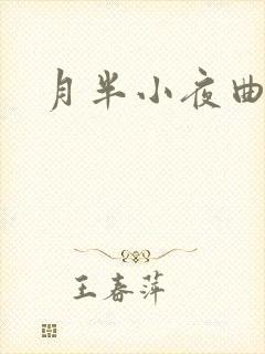 月半小夜曲小说