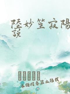 陆妙笙寂阳朔小说