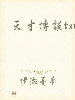 天才传说txt