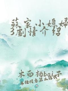 苏家小媳妇1v3剧情介绍