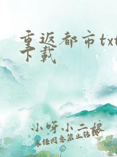 重返都市txt下载
