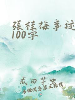 张桂梅事迹素材100字