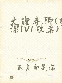 大理寺.卿(双洁1V1破案)