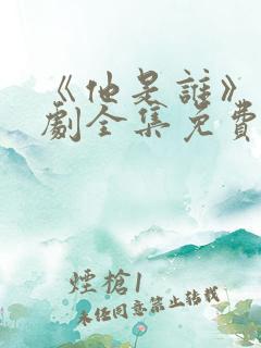 《他是谁》电视剧全集免费观看