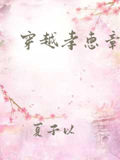 穿越孝惠章皇后