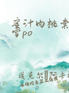 蜜汁肉桃棠梨煎雪po