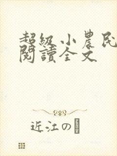 超级小农民免费阅读全文