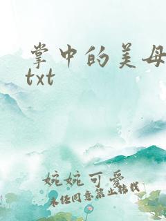 掌中的美母版主txt