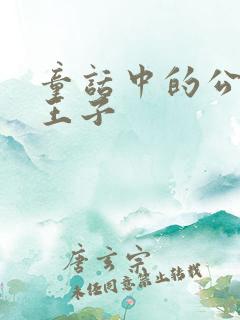 童话中的公主和王子