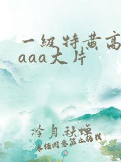 一级特黄高清aaaa大片