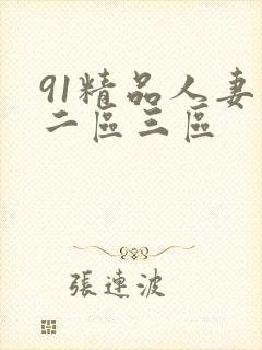 91精品人妻区二区三区