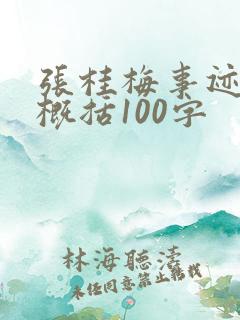 张桂梅事迹简短概括100字