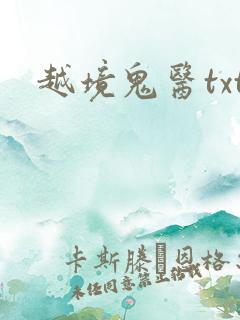 越境鬼医txt