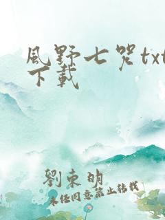 风野七咒txt下载