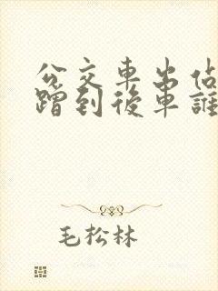 公交车出站变道蹭到后车谁的责任