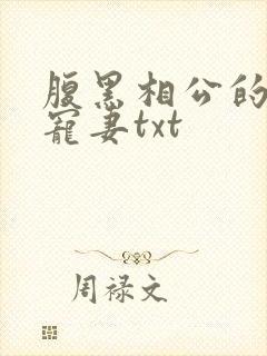 腹黑相公的庶女宠妻txt