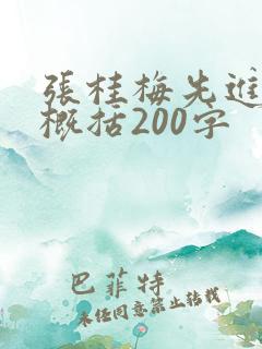 张桂梅先进事迹概括200字