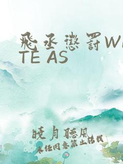 飞丞惩罚WRITE AS