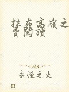 抹布高岭之花免费阅读