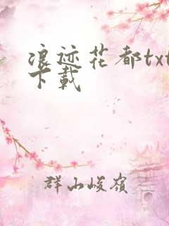 浪迹花都txt下载