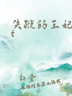 失踪的王妃txt