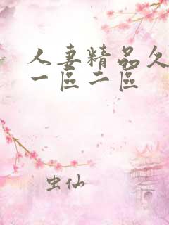 人妻精品久久久一区二区