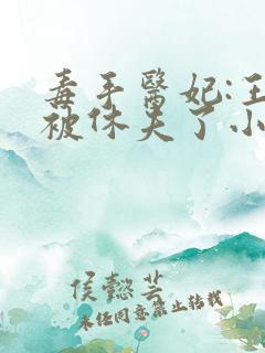 毒手医妃:王爷被休夫了小说
