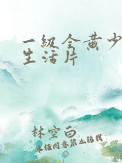 一级全黄少妇色生活片