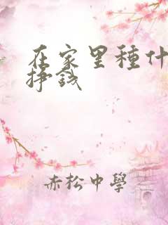 在家里种什么能挣钱